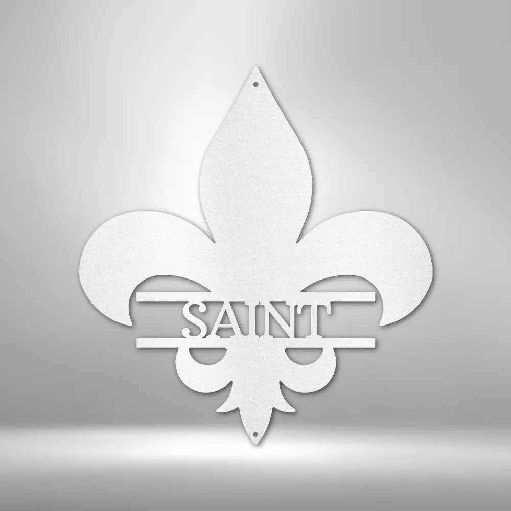 Classic Fleur De Lis Monogram - Steel Sign - USA Metal Signs