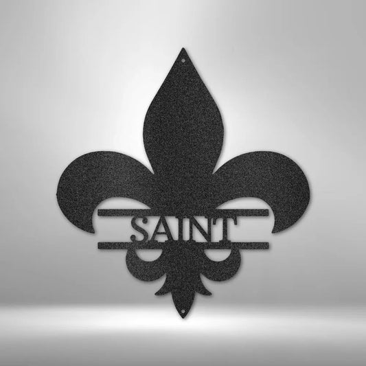 Classic Fleur De Lis Monogram - Steel Sign - USA Metal Signs