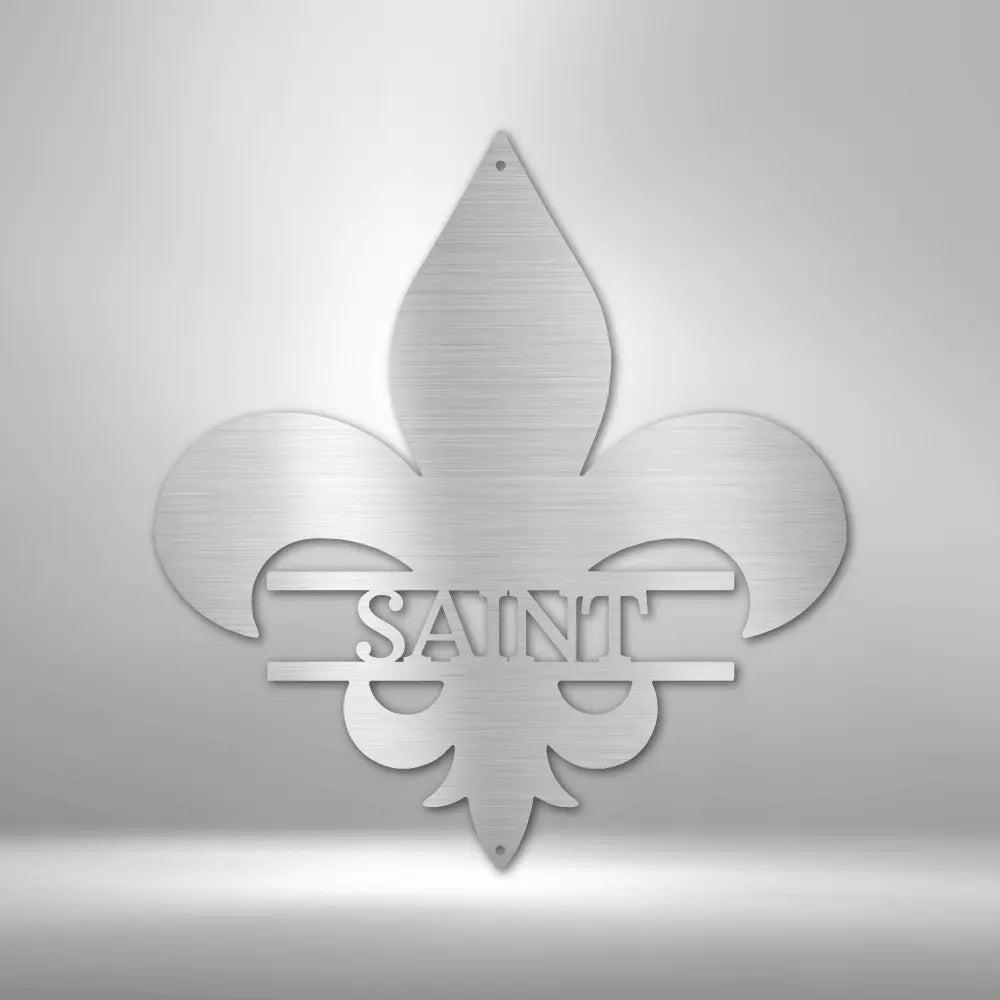 Classic Fleur De Lis Monogram - Steel Sign - USA Metal Signs