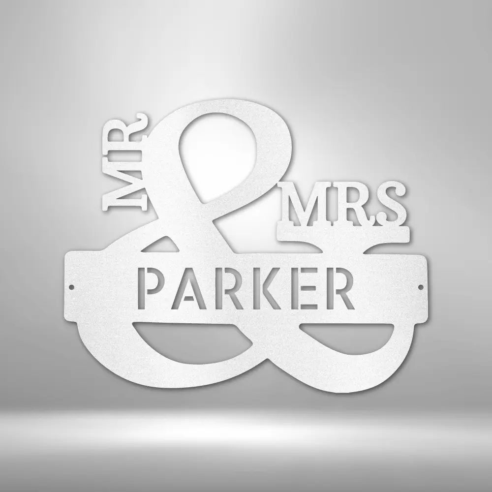 Couples Monogram - Steel Sign - USA Metal Signs