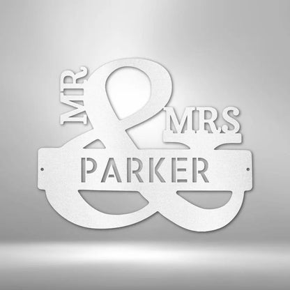 Couples Monogram - Steel Sign - USA Metal Signs