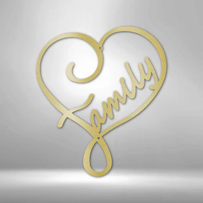 Family Love - Steel Sign - USA Metal Signs