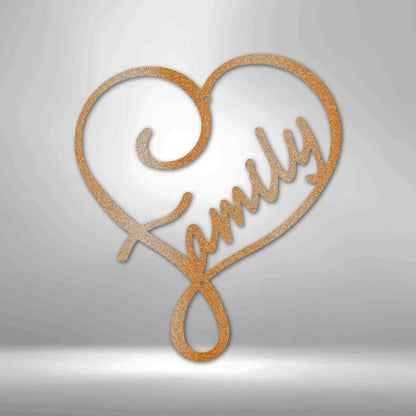 Family Love - Steel Sign - USA Metal Signs