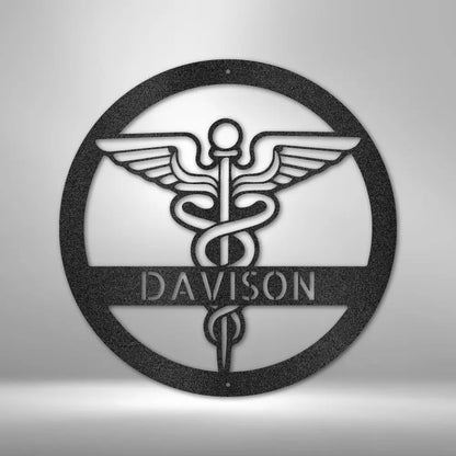 Nurse Monogram - Steel Sign - USA Metal Signs