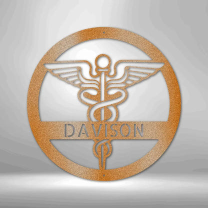 Nurse Monogram - Steel Sign - USA Metal Signs