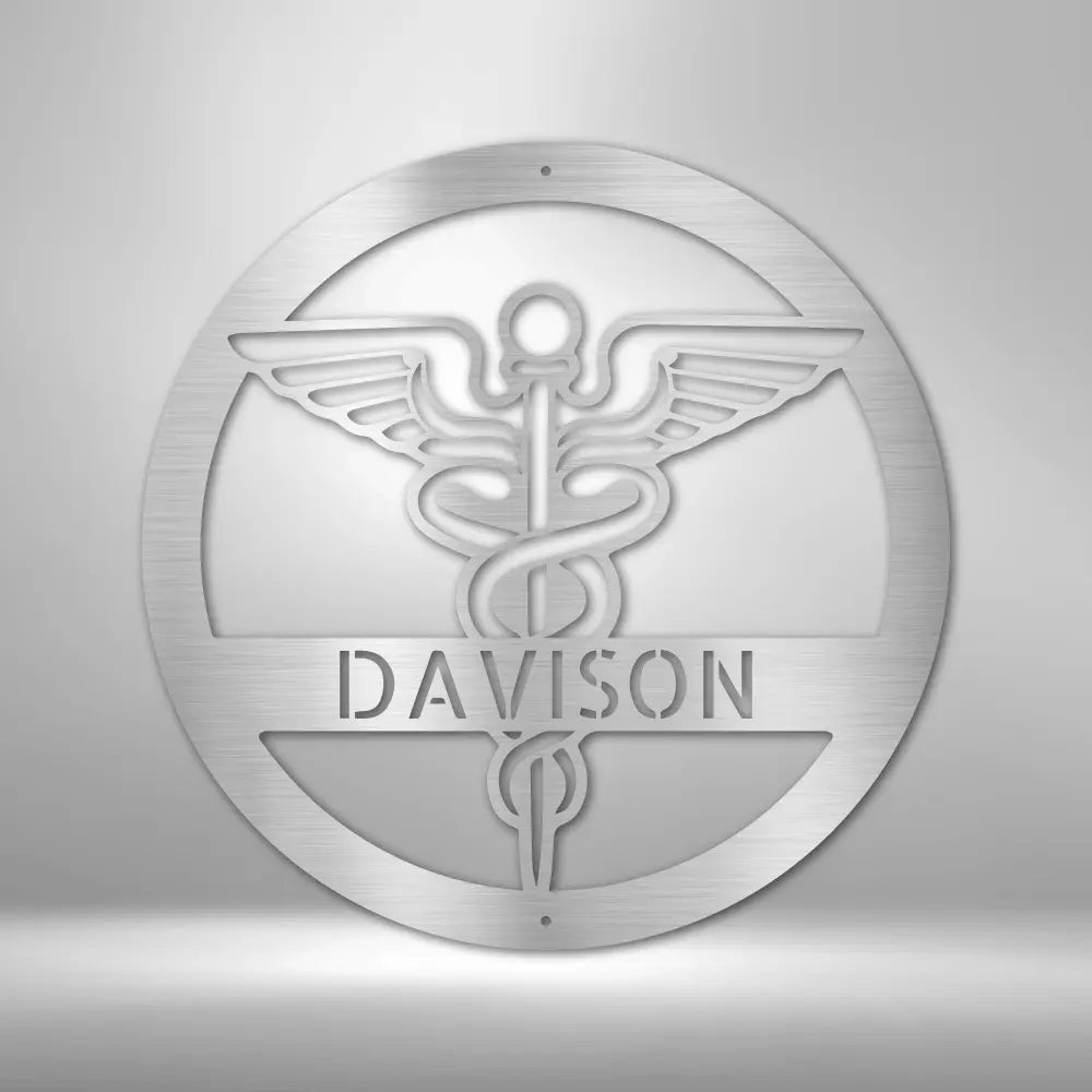 Nurse Monogram - Steel Sign - USA Metal Signs