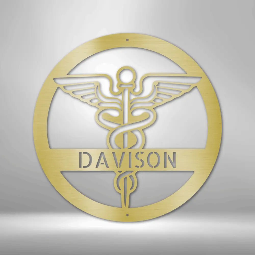 Nurse Monogram - Steel Sign - USA Metal Signs
