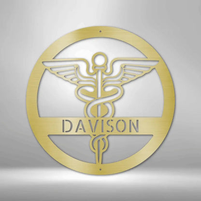 Nurse Monogram - Steel Sign - USA Metal Signs