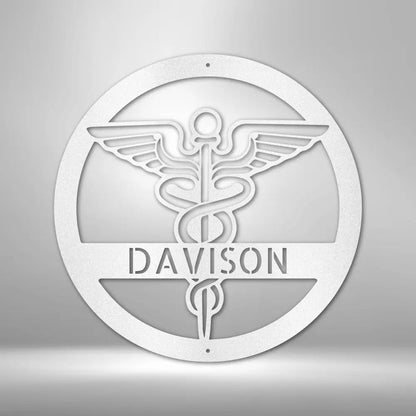Nurse Monogram - Steel Sign - USA Metal Signs